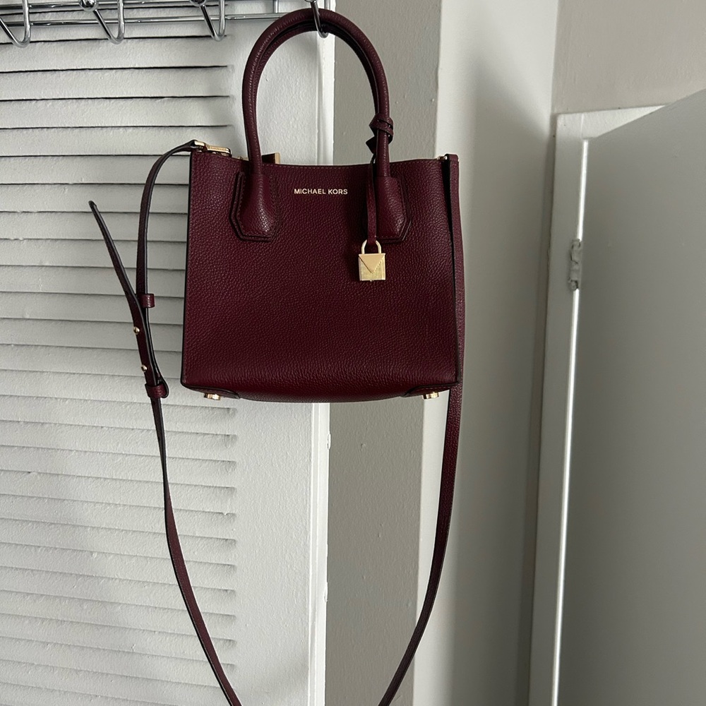 Michael Kors Dark Red Satchel Bag